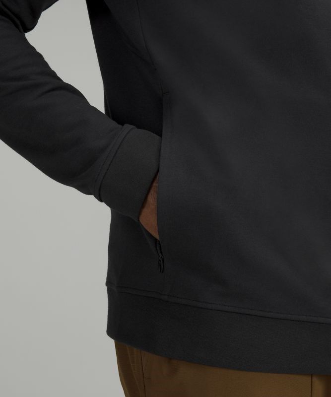 Lululemon City Sweat Zip Hoodie French Terry Hoodie Herr Svarta | LGFJ-54263