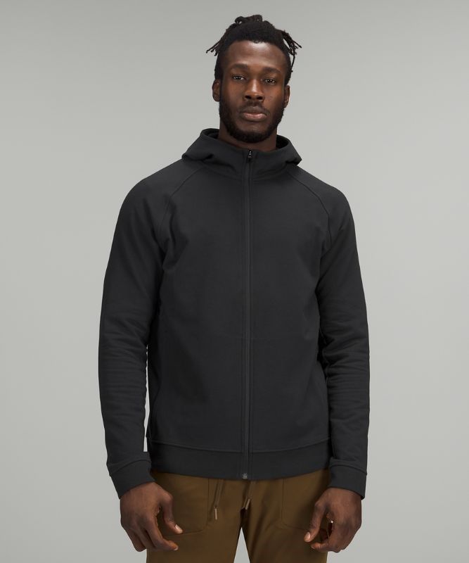 Lululemon City Sweat Zip Hoodie French Terry Hoodie Herr Svarta | LGFJ-54263