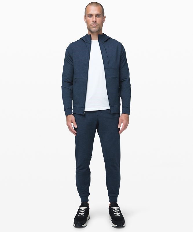 Lululemon City Sweat Zip Hoodie Hoodie Herr Marinblå | HISW-68309