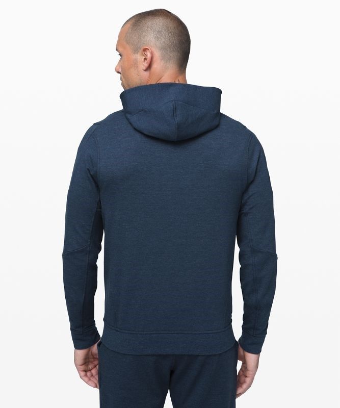 Lululemon City Sweat Zip Hoodie Hoodie Herr Marinblå | HISW-68309