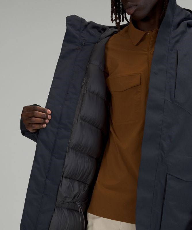 Lululemon Cold City Parka Jackor Herr Marinblå | NKXU-87496