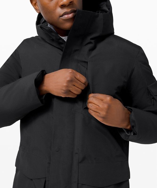 Lululemon Cold City Parka Jackor Herr Svarta | AWCD-52971
