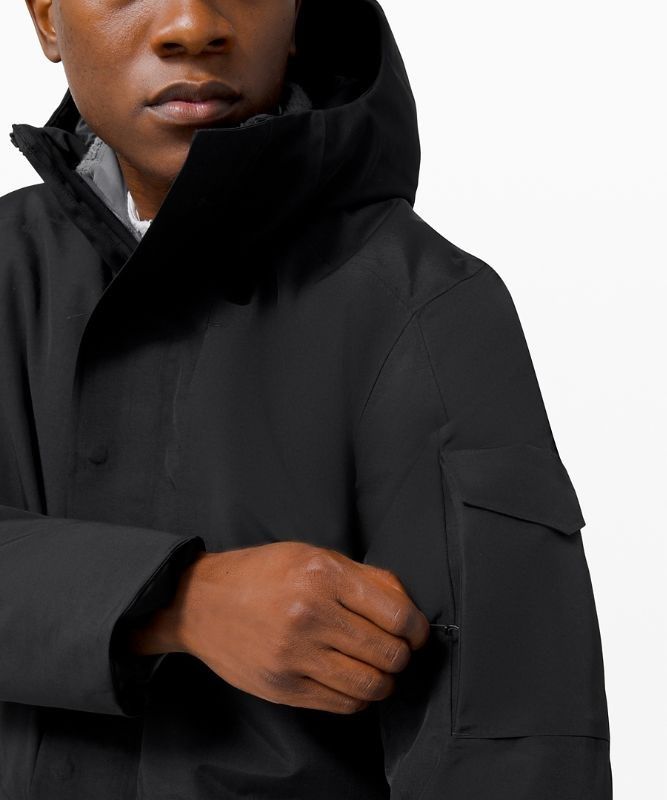 Lululemon Cold City Parka Jackor Herr Svarta | AWCD-52971