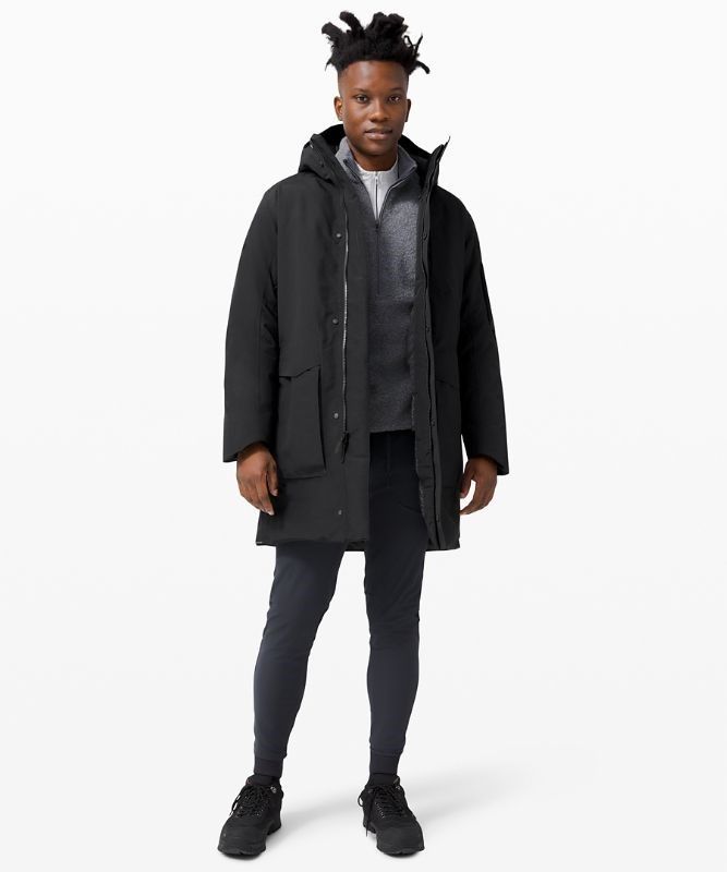 Lululemon Cold City Parka Jackor Herr Svarta | AWCD-52971