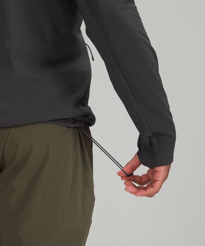 Lululemon Cold Terrain 3/4 Zip Fleece Hoodie Herr Mörkgrå | AFMQ-36542