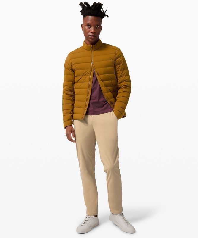 Lululemon Commission Classic-Fit Pant 28 Warpstreme Byxor Herr Trench | ERZN-98305