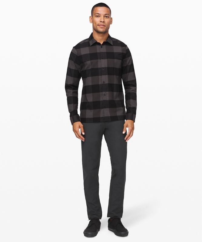 Lululemon Commission Classic-Fit Pant 28 Warpstreme Byxor Herr Obsidian | UCZW-65439