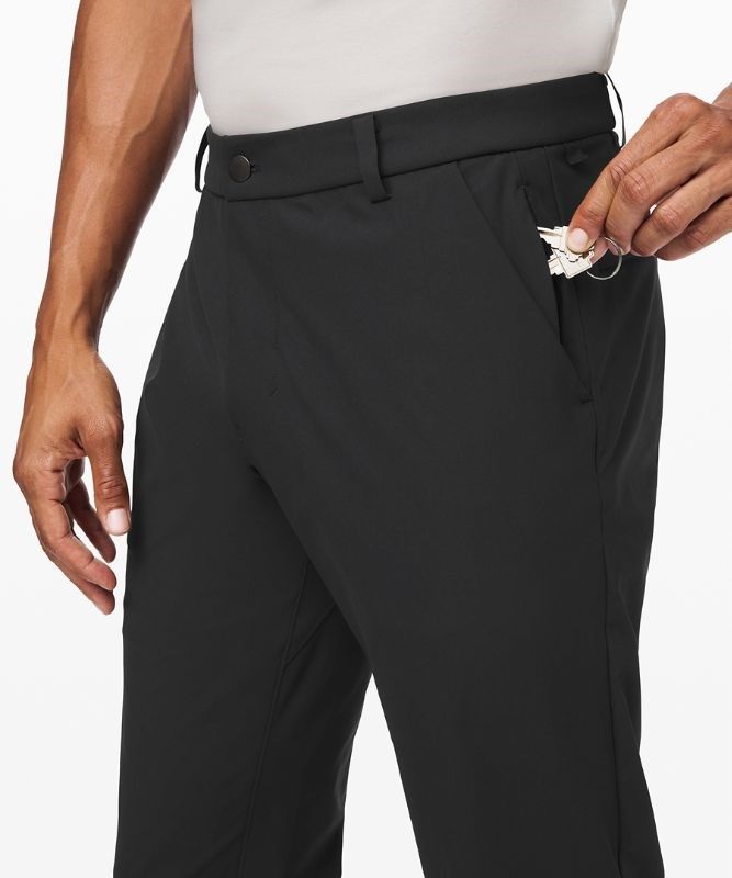 Lululemon Commission Classic-Fit Pant 28 Warpstreme Byxor Herr Obsidian | UCZW-65439
