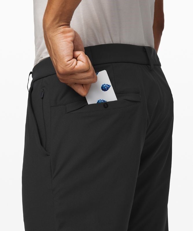 Lululemon Commission Classic-Fit Pant 28 Warpstreme Byxor Herr Obsidian | UCZW-65439