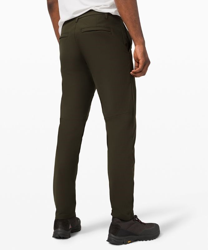 Lululemon Commission Classic-Fit Pant 30 Warpstreme Byxor Herr Mörkolivgröna | SACD-02614