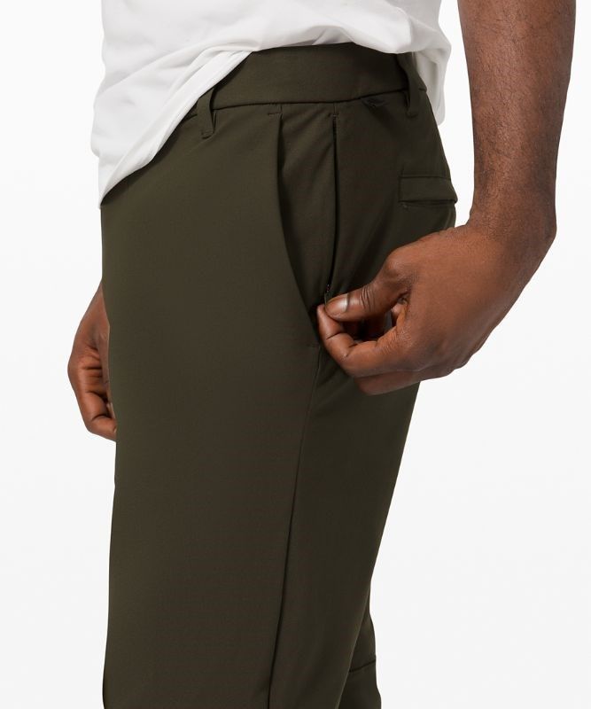 Lululemon Commission Classic-Fit Pant 30 Warpstreme Byxor Herr Mörkolivgröna | SACD-02614
