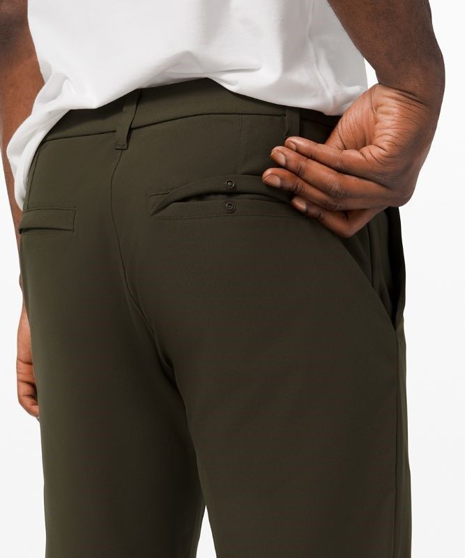 Lululemon Commission Classic-Fit Pant 30 Warpstreme Byxor Herr Mörkolivgröna | SACD-02614