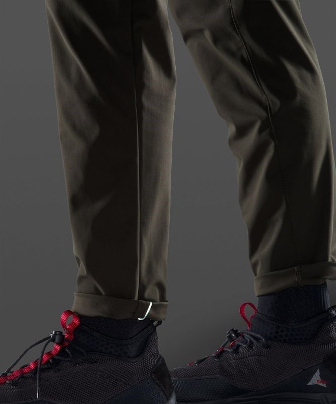 Lululemon Commission Classic-Fit Pant 30 Warpstreme Byxor Herr Mörkolivgröna | SACD-02614