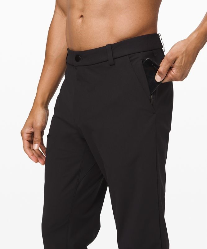 Lululemon Commission Classic-Fit Pant 37 Warpstreme Byxor Herr Svarta | YWIU-40586