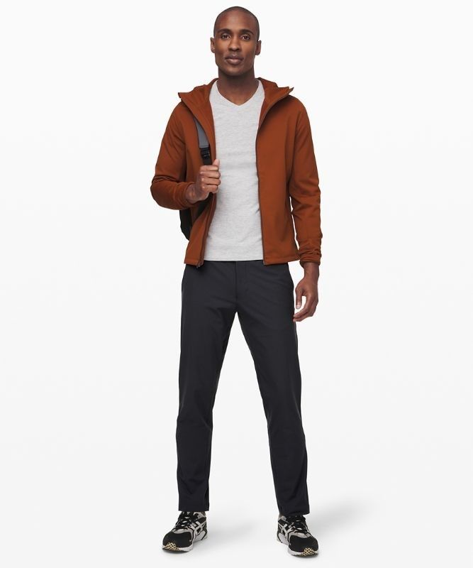 Lululemon Commission Classic-Fit Pant 37 Warpstreme Byxor Herr Obsidian | KWSR-57206