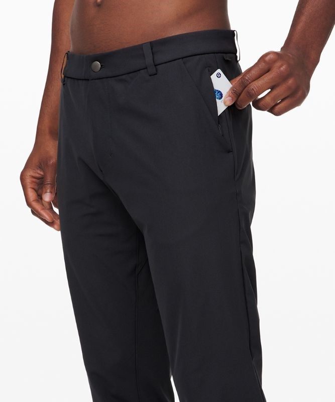 Lululemon Commission Classic-Fit Pant 37 Warpstreme Byxor Herr Obsidian | KWSR-57206