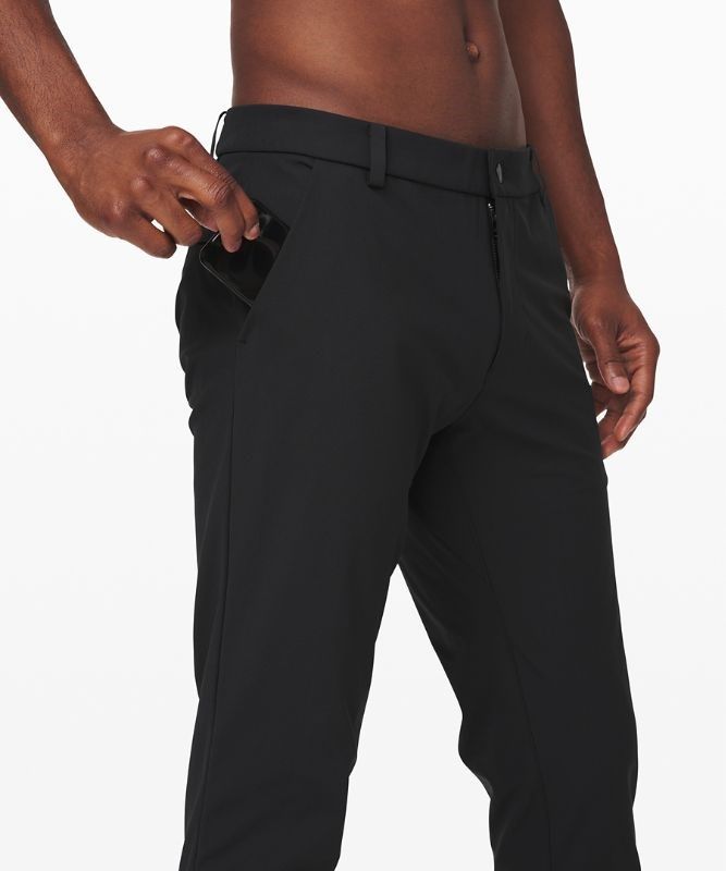 Lululemon Commission Classic-Fit Pant 37 Warpstreme Byxor Herr Obsidian | KWSR-57206