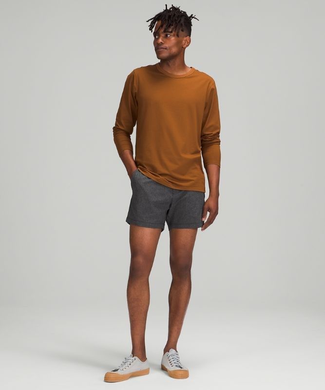 Lululemon Commission Classic-Fit Short 5 Ventlight Shorts Herr Svarta | QINA-67230