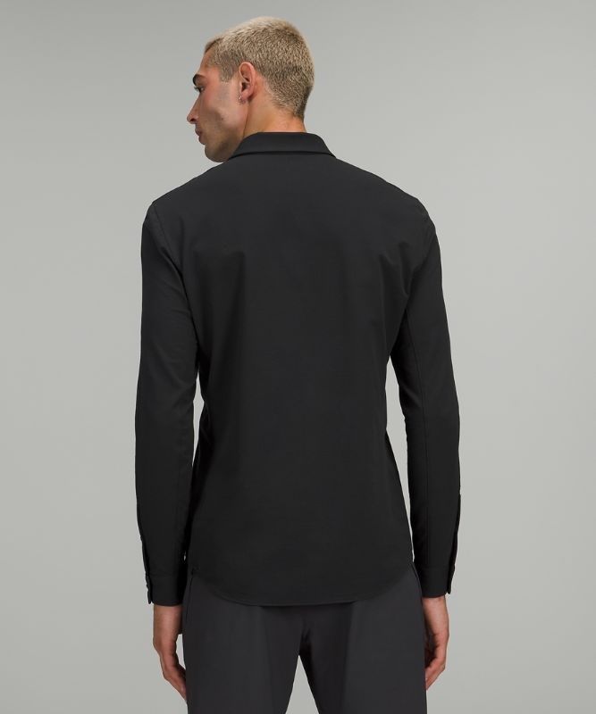 Lululemon Commission Long Sleeve Shirt Blast Herr Svarta | CKVQ-19372