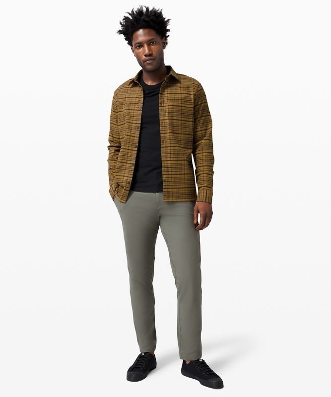 Lululemon Commission Pant Classic 32L Byxor Herr Grå Olivgröna | DLXJ-07364
