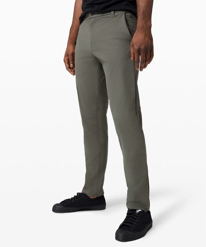 Lululemon Commission Pant Classic 32L Byxor Herr Grå Olivgröna | DLXJ-07364