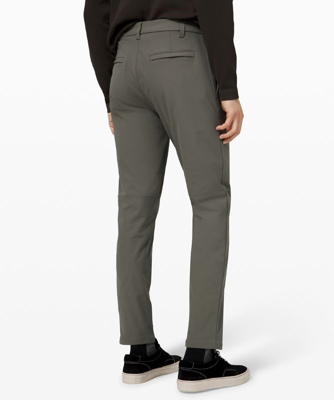 Lululemon Commission Pant Classic 34L Byxor Herr Grå Olivgröna | RJUL-86140