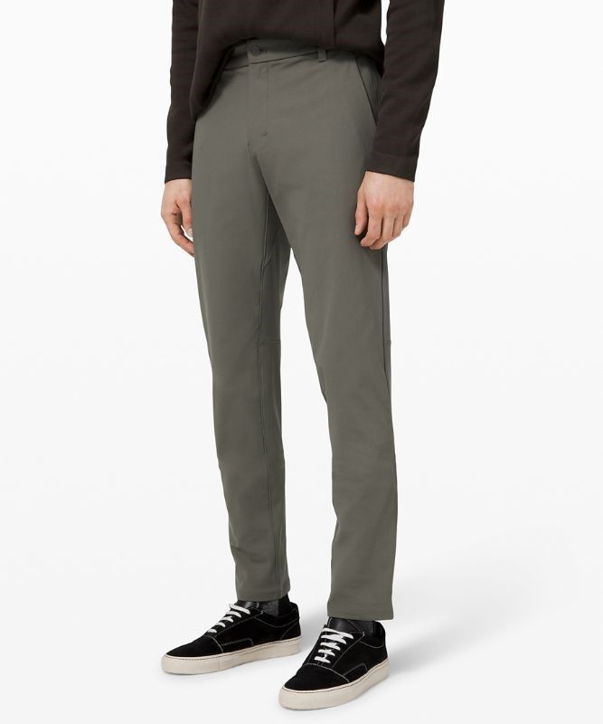 Lululemon Commission Pant Classic 34L Byxor Herr Grå Olivgröna | RJUL-86140
