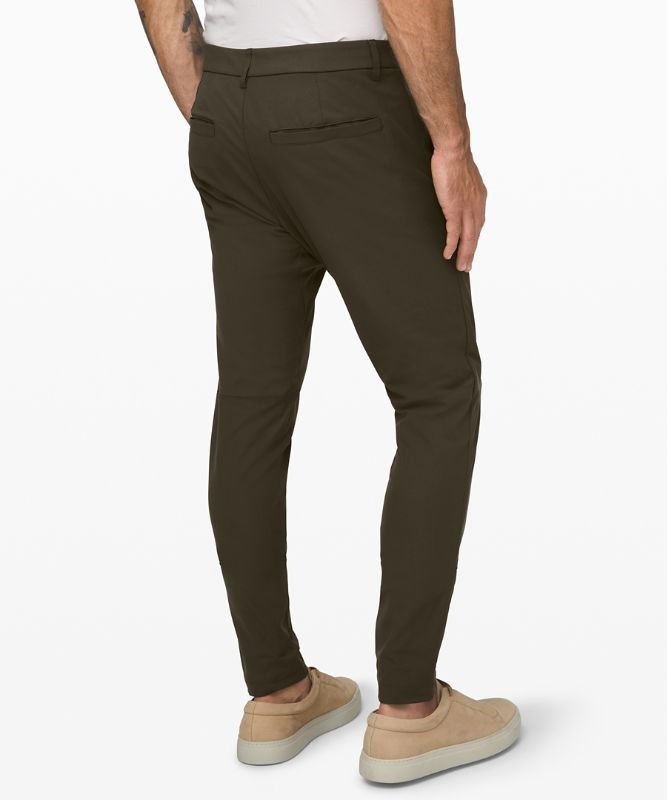 Lululemon Commission Pant Skinny 34L Byxor Herr Mörkolivgröna | LIRY-61490