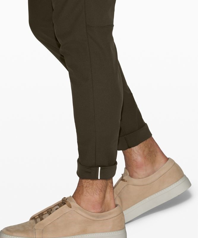 Lululemon Commission Pant Skinny 34L Byxor Herr Mörkolivgröna | LIRY-61490