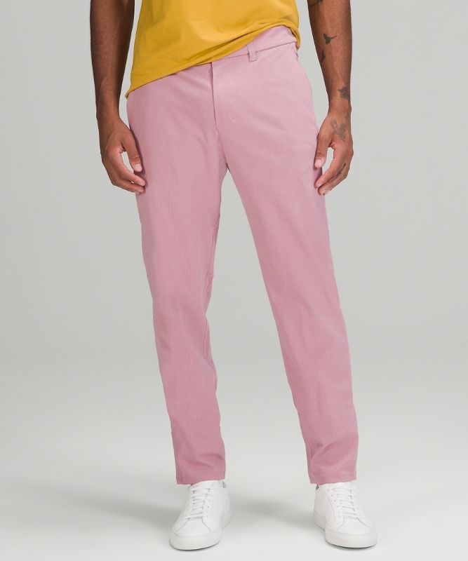 Lululemon Commission Pant Slim 32L Byxor Herr Rosa Grå Bruna | ZORH-26015