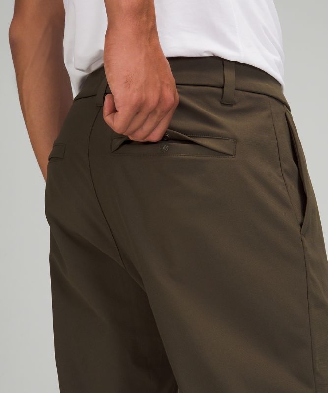 Lululemon Commission Relaxed-Fit Pant 34 Warpstreme Byxor Herr Mörkolivgröna | GPCQ-30792