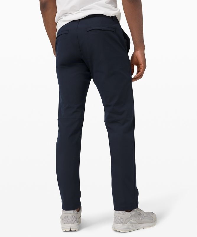 Lululemon Commission Relaxed-Fit Pant 34 Warpstreme Byxor Herr Marinblå | FZVN-24058