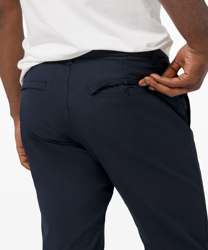 Lululemon Commission Relaxed-Fit Pant 34 Warpstreme Byxor Herr Marinblå | FZVN-24058
