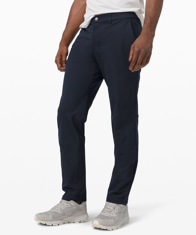Lululemon Commission Relaxed-Fit Pant 34 Warpstreme Byxor Herr Marinblå | FZVN-24058