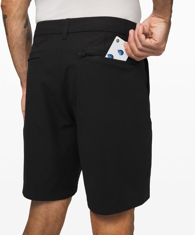 Lululemon Commission Short Classic 9 Shorts Herr Svarta | MJWY-79236