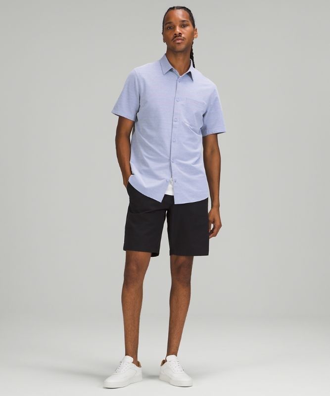 Lululemon Commission Short Sleeve Shirt Blast Herr Blå Vita | ZECY-41056