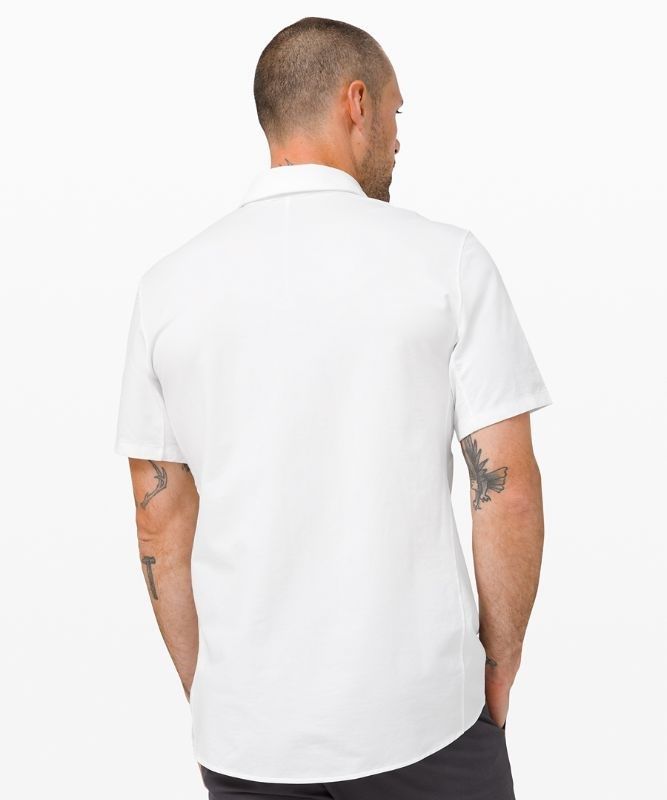 Lululemon Commission Short Sleeve Shirt Blast Herr Vita | GTQU-32184