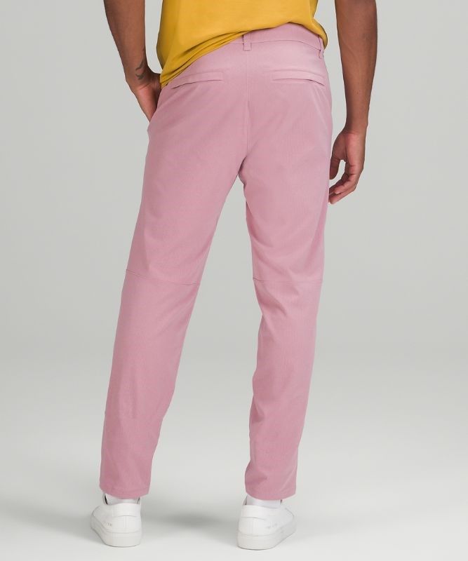 Lululemon Commission Slim-Fit Pant 34 Ventlight Byxor Herr Rosa Grå Bruna | ZXDR-53140