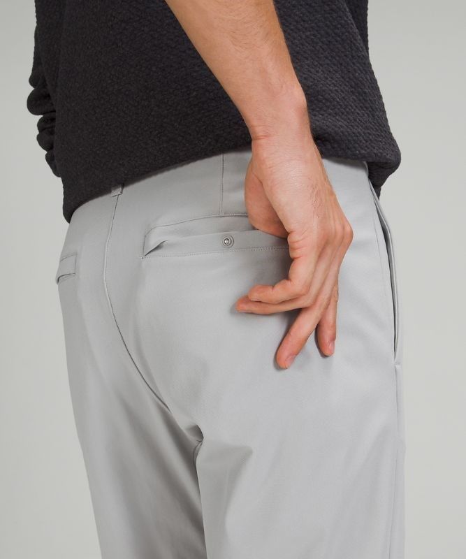 Lululemon Commission Slim-Fit Pant 34 Warpstreme Byxor Herr Silver | OIRG-12739
