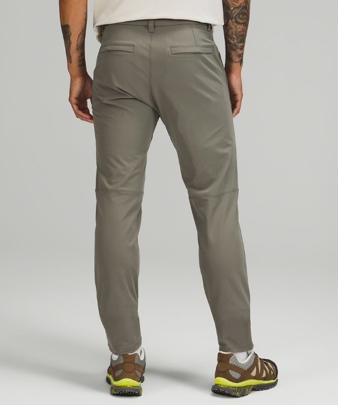 Lululemon Commission Slim-Fit Pant 34 Warpstreme Byxor Herr Grå Olivgröna | GIOH-31726