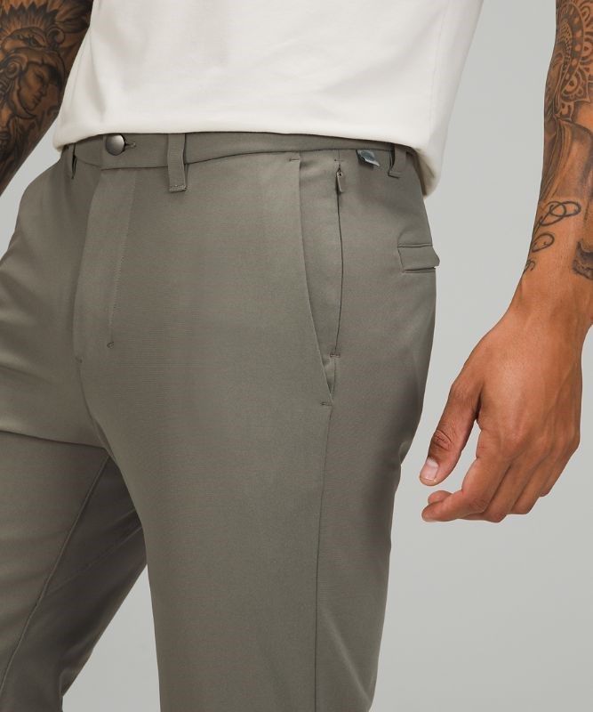 Lululemon Commission Slim-Fit Pant 34 Warpstreme Byxor Herr Grå Olivgröna | GIOH-31726