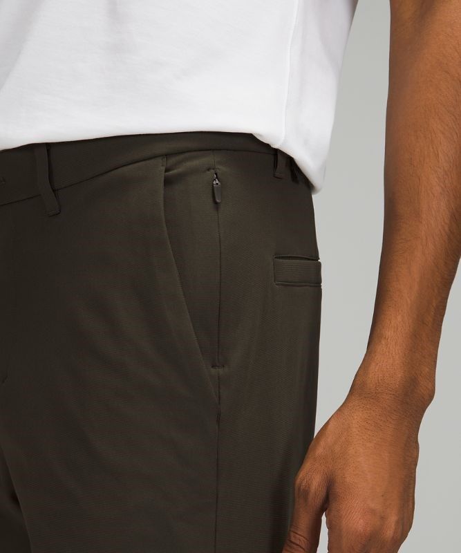 Lululemon Commission Slim-Fit Pant 34 Warpstreme Byxor Herr Mörkolivgröna | ADNE-89427