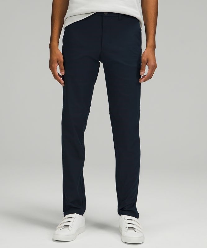 Lululemon Commission Slim-Fit Pant 37 Warpstreme Byxor Herr Marinblå | DACG-69324
