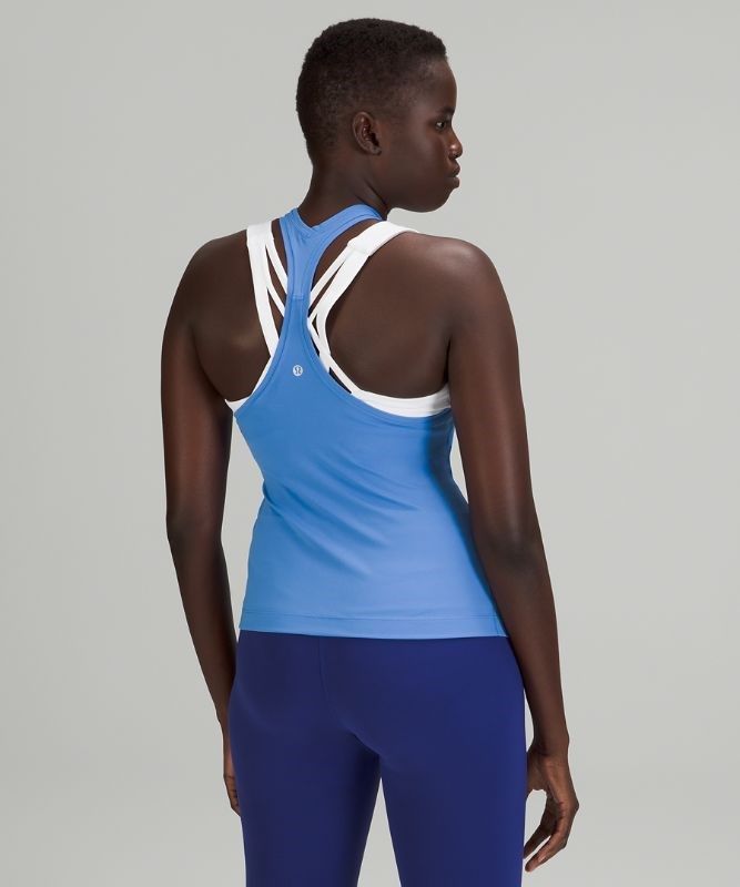 Lululemon Cool RB Short Tank Nulu Linne Dam Blå | VTUL-73189