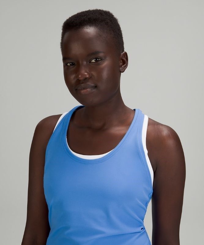 Lululemon Cool RB Short Tank Nulu Linne Dam Blå | VTUL-73189