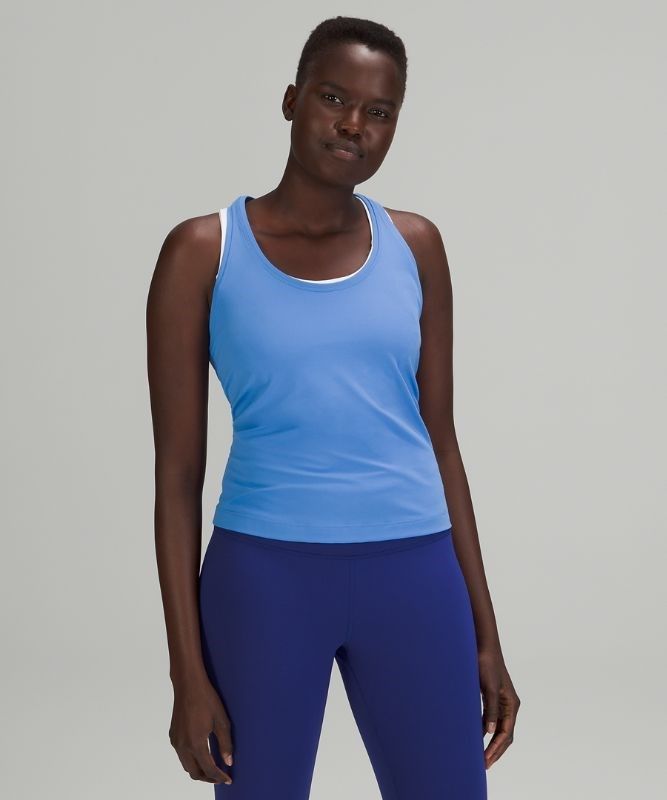 Lululemon Cool RB Short Tank Nulu Linne Dam Blå | VTUL-73189