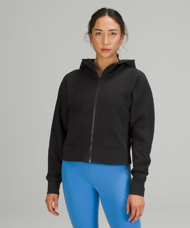 Lululemon Cotton French Terry Zip Hoodie Hoodie Dam Svarta | NKJM-52498