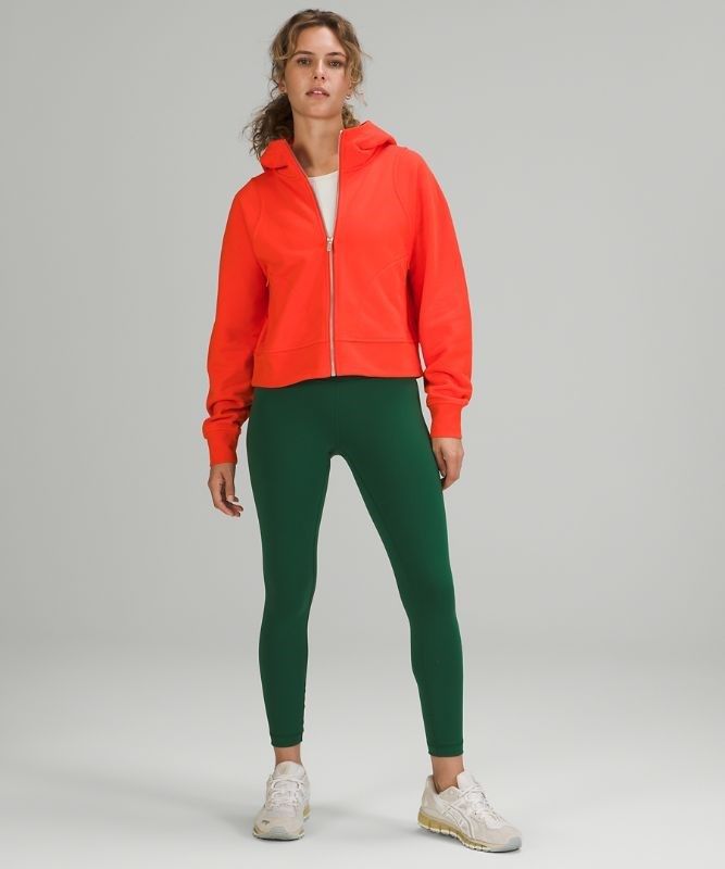 Lululemon Cotton French Terry Zip Hoodie Hoodie Dam Röda | JQEA-56079