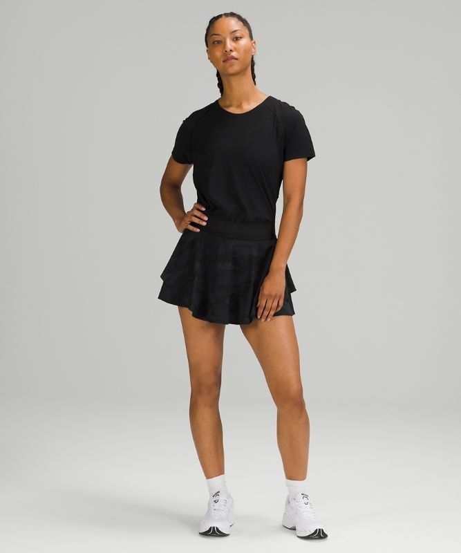 Lululemon Court Rival High-Rise Skirt Kjolar Dam Camo Svarta Olika Färger Svarta | NTPH-91408