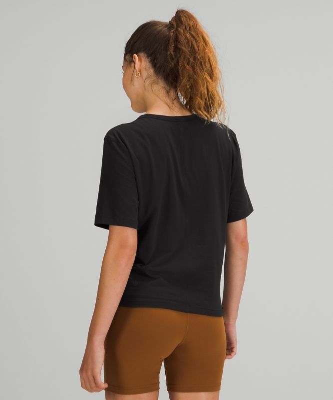 Lululemon Crescent T-Shirt Blast Dam Svarta | ZJGY-49235